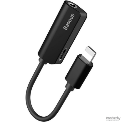 Picture of Baseus iP Male to iP+iP Female Adapter L37 Black