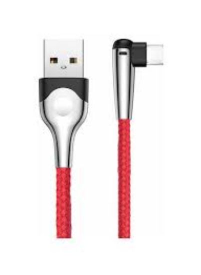 صورة كابل USB نوع تايب سي شارب بيرد من باسيوس 2 امبير 2 متر- احمر.