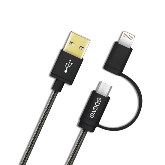 Picture of Odoyo MFI Lightning / MicroUSB Cable 2.4A