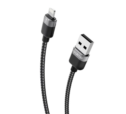 Picture of Oraimo OCD-L72 3A USB-Lightning Fast DATA CABLE 1M Black