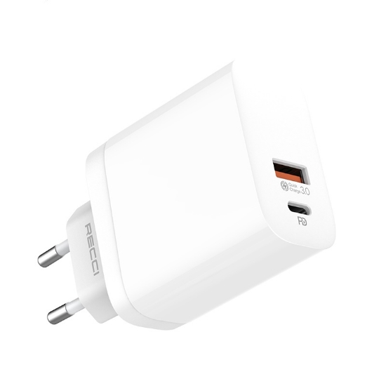 Picture of Recci RCT-P19E EU plug PD charger White