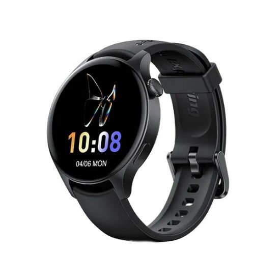 صورة ساعة أورايمو الذكية ER بشاشة 1.43 بوصة AMOLED ومقاومة للماء IP68 - أسود