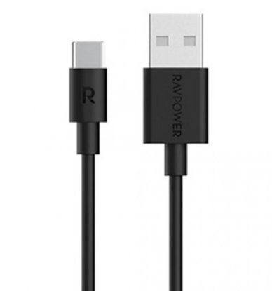 Picture of Ravpower RP-CB044 USB-A To Type-C TPE Cable, 1M - Black