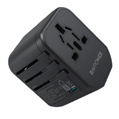 Picture of RavPower RP-PC1033 Home Charger 3-PIN Adapter 20W - Black