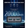 صورة راف باور بايونير RP-PB1216 PD باور بانك، 15 واط، 4 منافذ، 20000 مللي أمبير - أسود