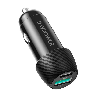 Picture of Ravpower 3X Car Charger Dual Port 49W - Black