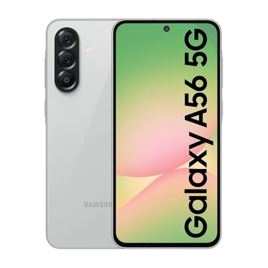 صورة سامسونج A56، سعة 128 جيجا، رام 8 جيجا،شبكة 5G - رمادي فاتح